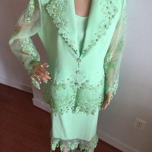 Formal Beaded 3-piece Suit